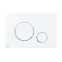 Alcadrain Thin - Verzonken Bediening, Wit/chroom Glans M770