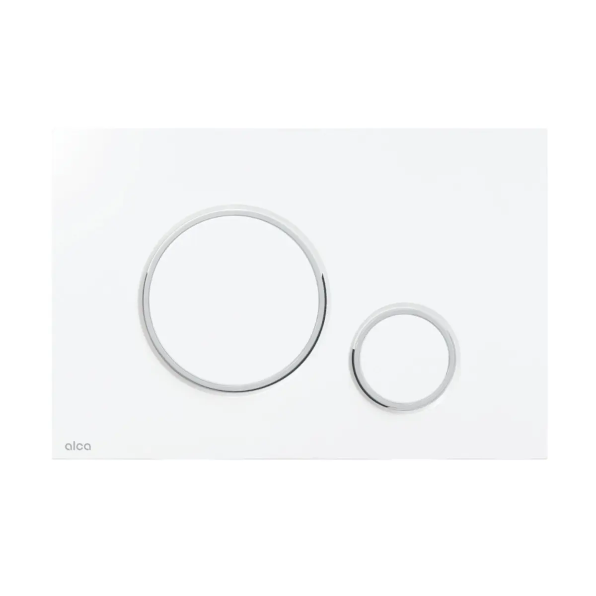 Alcadrain Thin - Verzonken Bediening, Wit/chroom Glans M770 1 Alcadrain Thin - Verzonken Bediening, Wit/chroom Glans M770