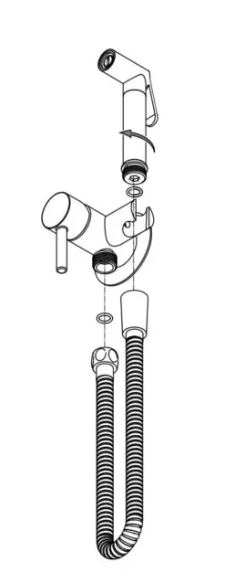 Paffoni Ringo West - Inbouw Bidetkraan Met Bidetdouche, Mat Wit ZDUP110BO -Sanitino Winkel afcc067f106c2f07db3378c6 1