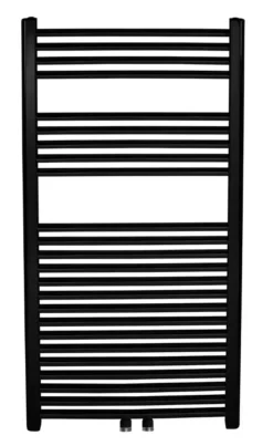Novaservis Radiatoren - Badkamer Radiator Recht 160 Cm, Mat Zwart 450/1600/RS,5