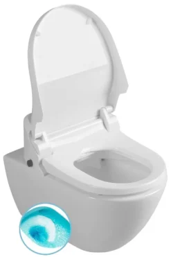 Sapho WC Set - Elektronisch Bidet Van Keramiek, SoftClose, SwirlFlush, ExtraGlaze, Wit UB-6635RU-1