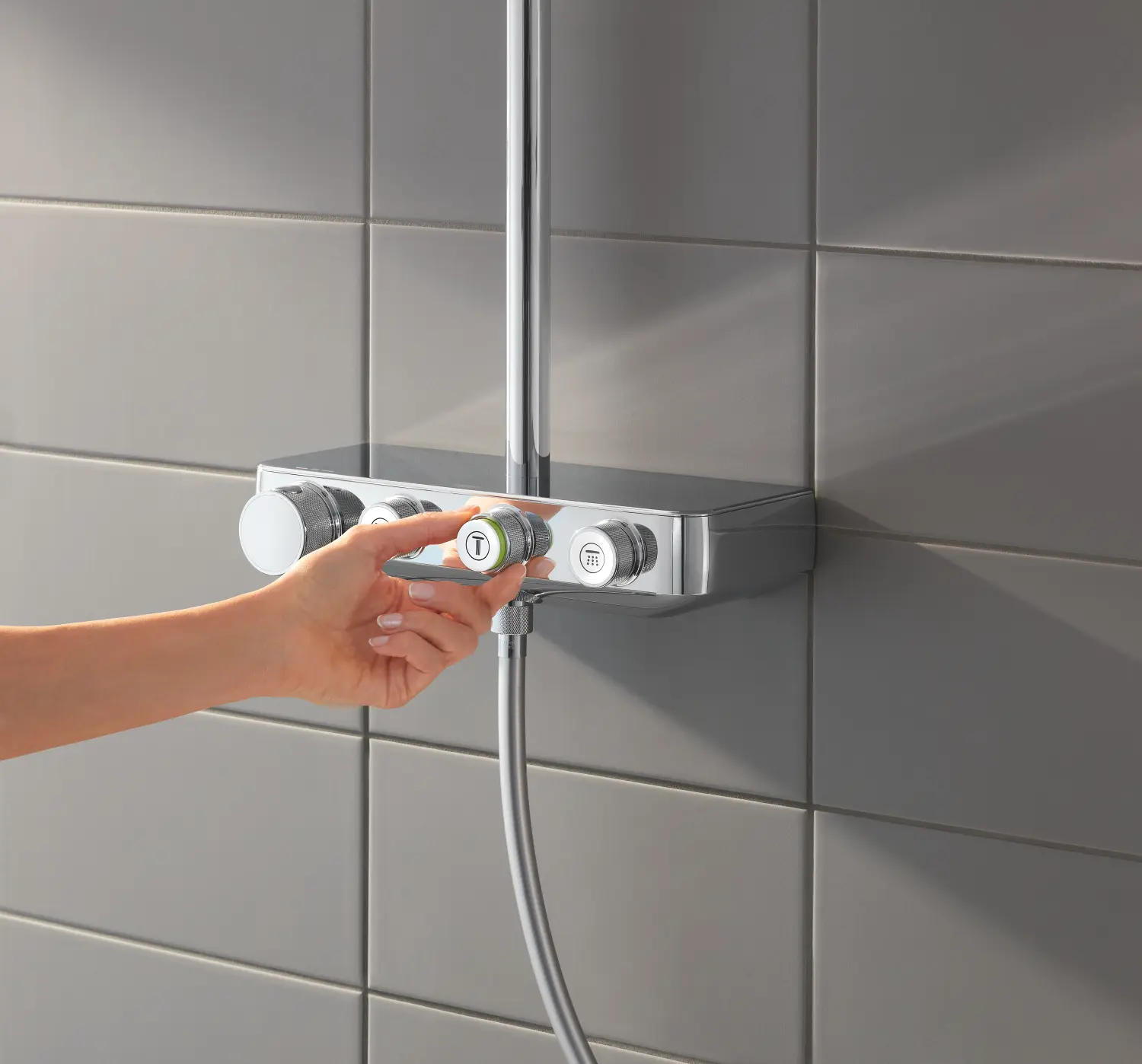 Grohe Euphoria SmartControl - Doucheset Cubo Duo 310 Met Thermostaat, 2-jets, Chroom 26508000 5 Grohe Euphoria SmartControl - Doucheset Cubo Duo 310 Met Thermostaat, 2-jets, Chroom 26508000 - Afbeelding 5