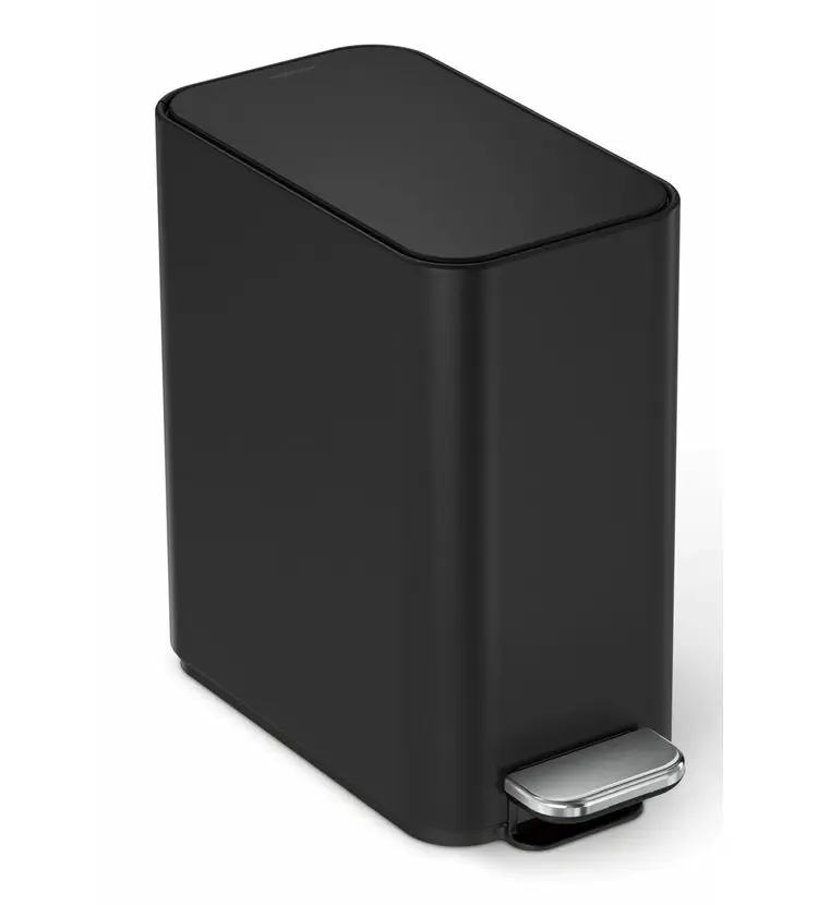 Simplehuman Afvalemmers - Afvalbak 5 L, Met Tasvak, Matzwart CW2101 1 Simplehuman Afvalemmers - Afvalbak 5 L, Met Tasvak, Matzwart CW2101