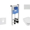 Ideal Standard ProSys - Toiletset- Inbouwreservoir, Closet, WC-zitting Mio, Oleas M1 Bedieningsplaat, Rimless, SlowClose, Antibak, Chroom ProSys120M SP72