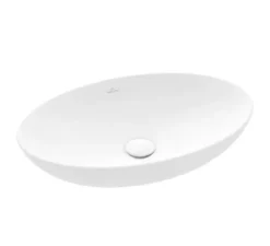 Villeroy & Boch Loop&Friends - Opzetwastafel, 56x38 Cm, Met Overloop, Alpine Wit 4A470001