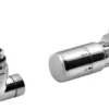 Sapho Corner - Aansluitset Thermostatisch Ventiel Triaxiaal, Rechts, Chroom CP1012RS