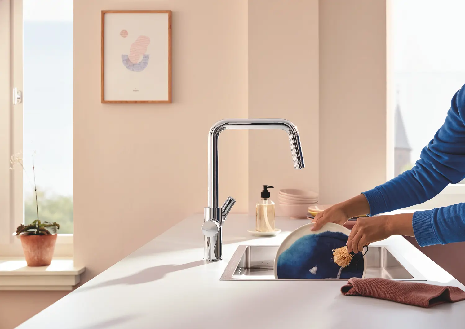 Grohe Blue Pure - Set Keukenkraan Start Met Filterfunctie, Chroom 30596000 4 Grohe Blue Pure - Set Keukenkraan Start Met Filterfunctie, Chroom 30596000 - Afbeelding 4
