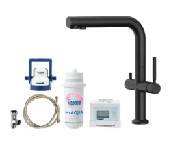 Kielle Wimeo - Keukenkraan Inclusief Filter, Mat Zwart 10525SFI74