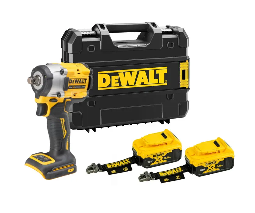 DeWALT Gereedschap - 18V ACCU Slagmoersleutel, 2x Accu 5,0 Ah LANYARD READY, Zonder Oplader DCF921P2LRT-XJ 1 DeWALT Gereedschap - 18V ACCU Slagmoersleutel, 2x Accu 5,0 Ah LANYARD READY, Zonder Oplader DCF921P2LRT-XJ