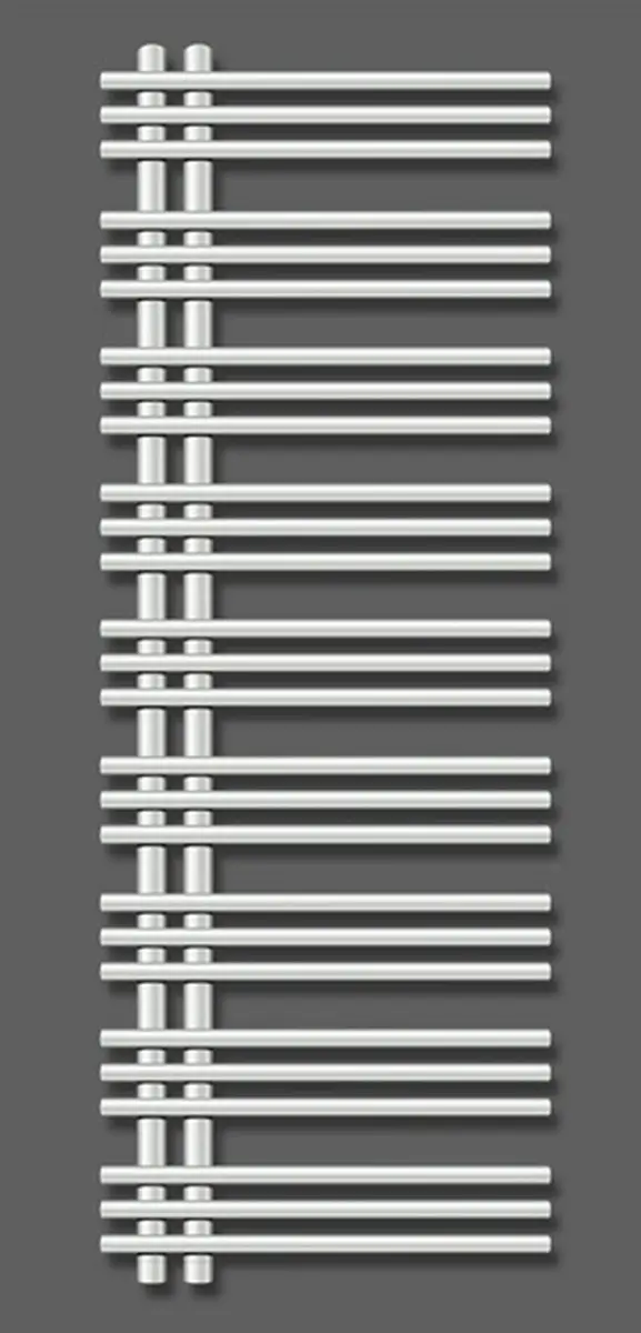 Zehnder Yucca Asym - Badkamerradiator 130x48 Cm, Recht, één Rij, Wit Laqué YA-130-050 4 Zehnder Yucca Asym - Badkamerradiator 130x48 Cm, Recht, één Rij, Wit Laqué YA-130-050 - Afbeelding 4