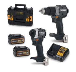DeWALT Gereedschap - 18 V ACCU-klopboor- En Slagmoersleutelset, 2x 5,0 Ah Ah XR Accu&apos;s, Lader, McLaren DCK200MP2T