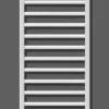 Zehnder Subway - Badkamerradiator 155x45 Cm, Recht, Middenaansluiting 5 Cm, Wit Laqué SUB-150-045