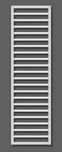 Zehnder Subway - Badkamerradiator 155x45 Cm, Recht, Middenaansluiting 5 Cm, Wit Laqué SUB-150-045