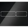 Tece TECElux - Elektronische Spoelbediening, Netvoeding, Glanzend Zwart Glas 9240961
