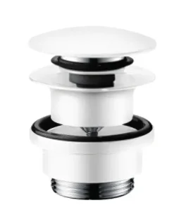 Hansgrohe Afvoergarnituren - Afvoergarnituur Push-Open Voor Wastafel- En Bidetkranen, Mat Wit 50100700