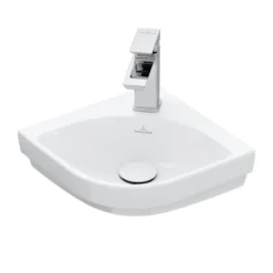 Villeroy & Boch Subway 3.0 - Hoekfontein 32x32 Cm, Zonder Overloop, Met Kraangat, Alpine Wit 43714601
