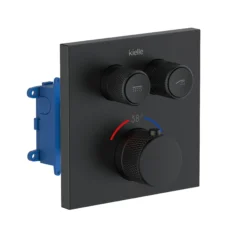 Kielle Arkas I - Thermostatisch Inbouwkraan, Voor 3 Functies, Met Accessoires En Huis, Mat Zwart 20611SPT44 -Sanitino Winkel bb8d9f46b66ec3420870df92 1