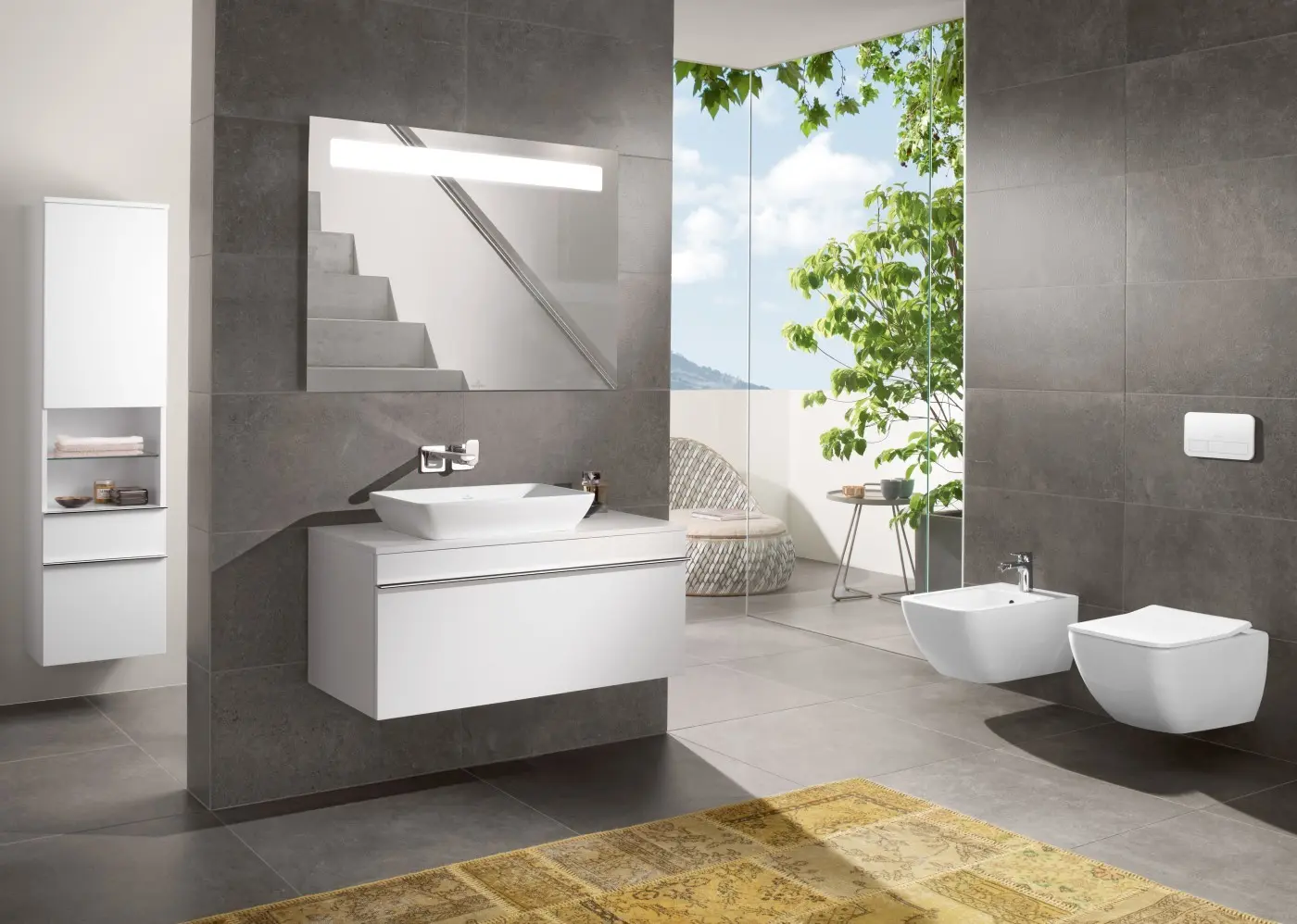 Villeroy & Boch Venticello - Wandbidet, Met 1 Kraangat, CeramicPlus, Alpine Wit 441100R1 4 Villeroy & Boch Venticello - Wandbidet, Met 1 Kraangat, CeramicPlus, Alpine Wit 441100R1 - Afbeelding 4