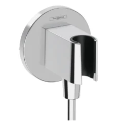 Hansgrohe Fixfit - Muuraansluitbocht Met Handdouchehouder, Chroom 26888000