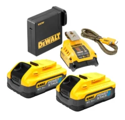 DeWALT Toebehoren - Set USB-adapter En 2x 5.0 Ah Accu DCB094H2