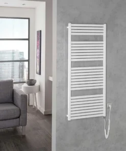 Aqualine Verwarming - Radiator Tondi-E 60x133 Cm, 600 W, Mat Zwart DE480T -Sanitino Winkel bf4aa793f6926f74fa55fcdc