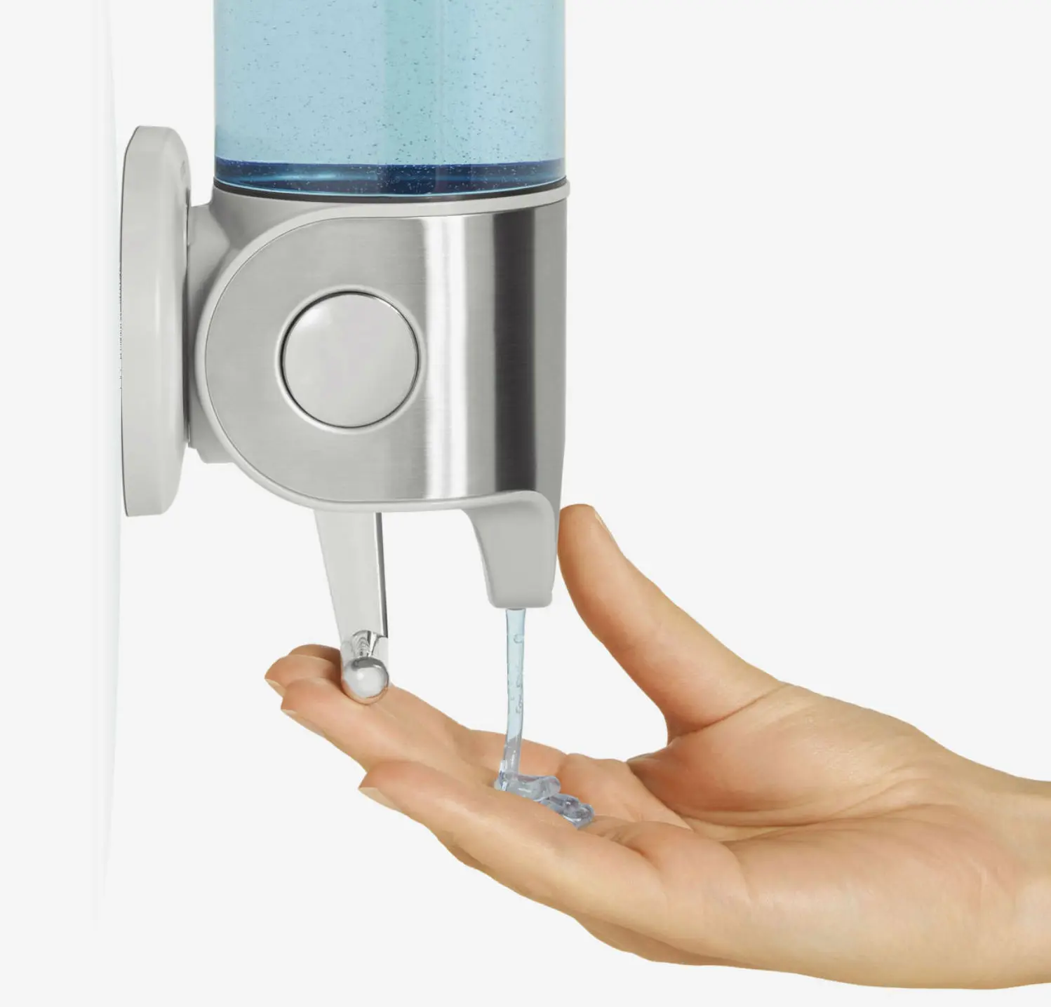 Simplehuman Badkamer Accessoires - Zeepdispenser Met Houder, 444 Ml, Gebrosteld Rvs BT1034 3 Simplehuman Badkamer Accessoires - Zeepdispenser Met Houder, 444 Ml, Gebrosteld Rvs BT1034 - Afbeelding 3