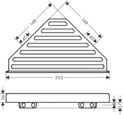 Hansgrohe AddStoris - Hoekplanchet, Gepolijst Goud 41741990 -Sanitino Winkel c1ea4067adc8a16fb26e8bbe 2