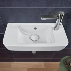 Villeroy & Boch O.novo - Fontein Compact 50x25 Cm, Met Overloop, 1 Kraangat Rechts, CeramicPlus, Alpine Wit 4342R5R1 -Sanitino Winkel c239b0a7fc7bbb3a16f0c9de 1