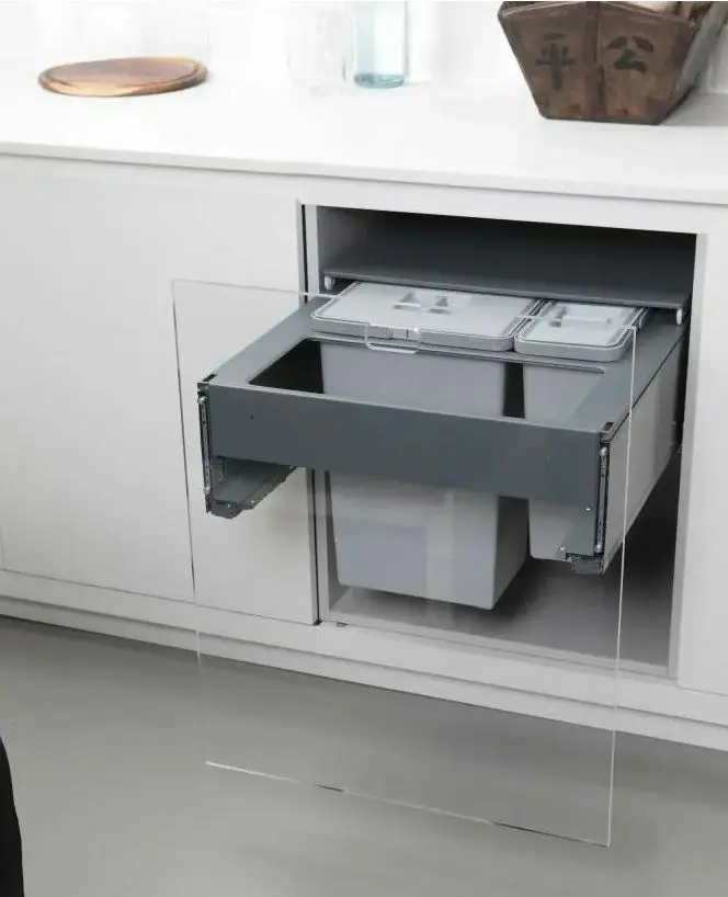 Elletipi Square 2.0 - Inbouw Afvalemmer, Gesplitst, 70 L PA3 LEC5060F 3 Elletipi Square 2.0 - Inbouw Afvalemmer, Gesplitst, 70 L PA3 LEC5060F - Afbeelding 3