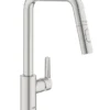 Grohe QuickFix Start - Keukenkraan Met Uittrekbare Vuistdouche, Supersteel 30631DC0