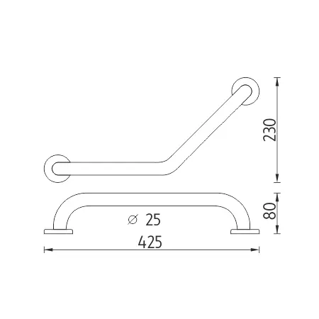 Nimco Handgrepen - Handgreep, 43x23 Cm, Links/rechts, Roestvrij Staal BM 7035L-18 2 Nimco Handgrepen - Handgreep, 43x23 Cm, Links/rechts, Roestvrij Staal BM 7035L-18 - Afbeelding 2