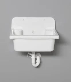 Aqualine - Uitstortgootsteen, 55x37 Cm, Wit PI5052 -Sanitino Winkel c3bc66c5cddbc24d1fe5b6ad