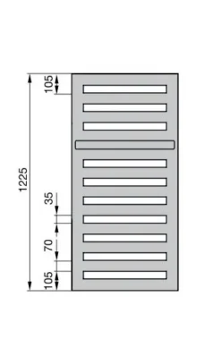 Zehnder Metropolitan Bar - Badkamerradiator 123x50 Cm, Recht, Middenaansluiting 5 Cm, Wit Laqué MEP-120-050 -Sanitino Winkel c3e6f7965b48a1ccdc76d0db