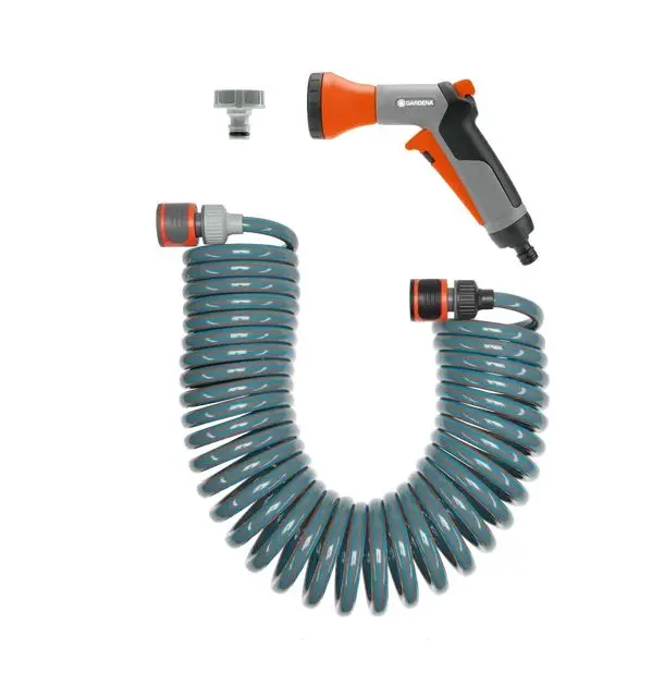 Gardena - Origineel Systeem Spiraalslang, Fittingen En Doucheset 4647-20 1 Gardena - Origineel Systeem Spiraalslang, Fittingen En Doucheset 4647-20
