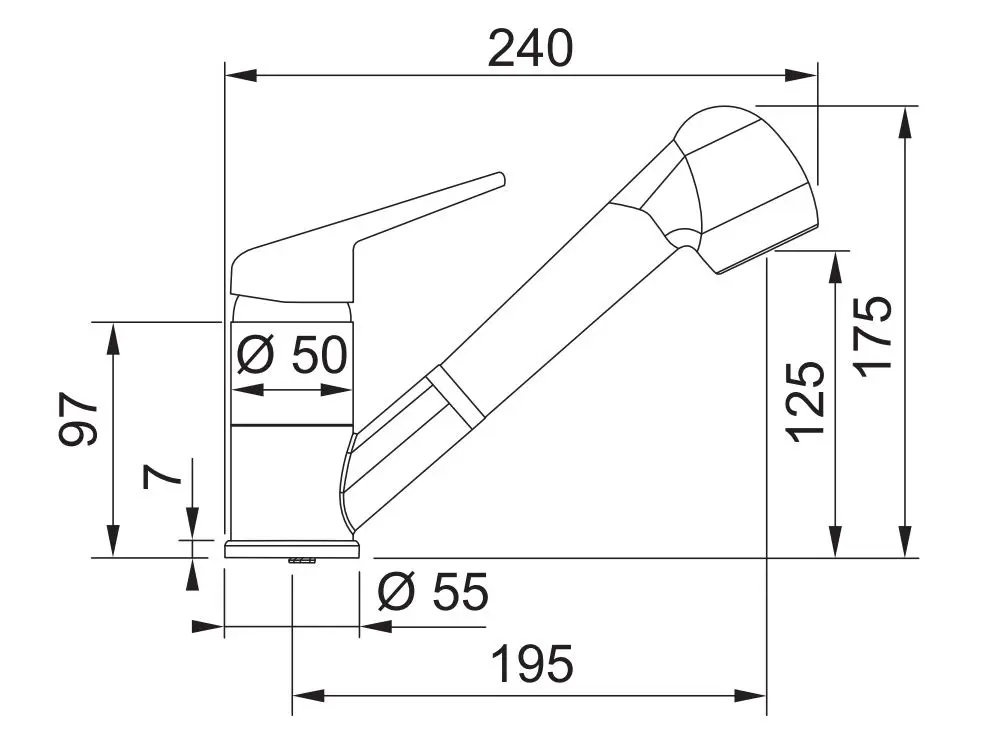 Franke Kranen - Keukenkraan FC 9547.031, Met Uittrekbare Sproeikop En Straalschakelaar, Chroom 115.0347.111 2 Franke Kranen - Keukenkraan FC 9547.031, Met Uittrekbare Sproeikop En Straalschakelaar, Chroom 115.0347.111 - Afbeelding 2
