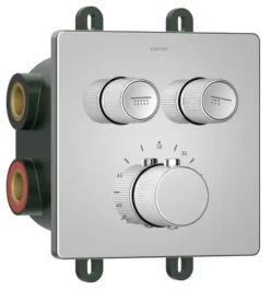 Sapho Smart Select - Thermostatische Douchekraan Voor 2 Functies, Met Inbouwdeel, Chroom RP042