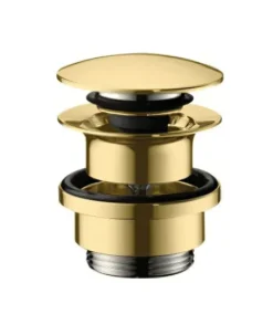 Hansgrohe Afvoergarnituren - Afvoergarnituur Push-Open Voor Wastafel- En Bidetkranen, Gepolijst Goud Look 50100990