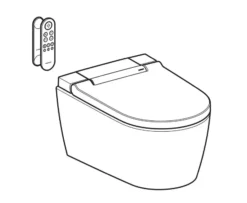 Geberit AquaClean - Sela Elektronisch Bidet Met Keramiek, Wandmontage, TurboFlush, SoftClosing, KeraTect, Mat Wit 146.220.JT.1 -Sanitino Winkel c77d278d7e15c91ccfb08023 1