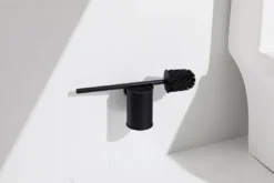 Aqualine Samba - WC Borstel Wandmontage, Met Houder, Zwart SB304 -Sanitino Winkel c81185d7a95c52dbbeb67c18