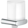 Keuco Elegance - Zeepdispenser Met Houder, 180 Ml, Mat Glas/chroom 11652019000