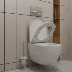 Kielle Oudee - Closetborstelgarnituur, Mat Glas/chroom 40502000 -Sanitino Winkel c9996a10e04a27b7d1f11a70