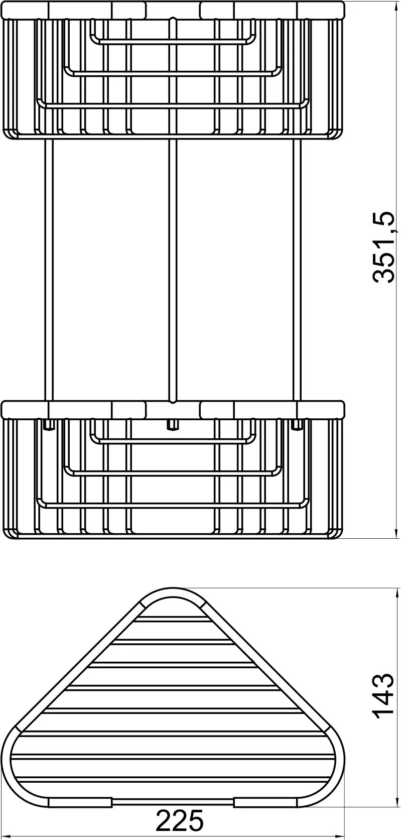 Novaservis Accessiores - Draad Modellen - Hoekplanchet, Chroom 6078,0 2 Novaservis Accessiores - Draad Modellen - Hoekplanchet, Chroom 6078,0 - Afbeelding 2