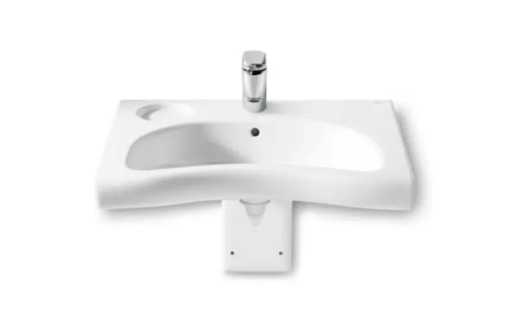 Roca Meridian - Barrièrevrije Wastafel 70x57 Cm, Wit A32724H000 1 Roca Meridian - Barrièrevrije Wastafel 70x57 Cm, Wit A32724H000