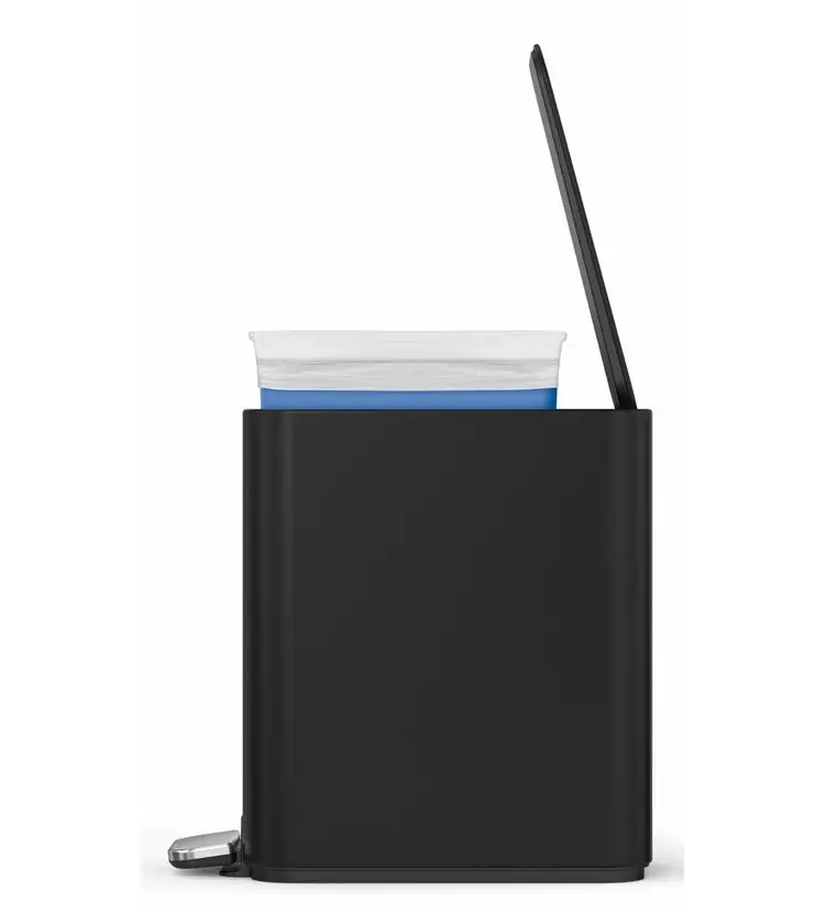 Simplehuman Afvalemmers - Afvalbak 5 L, Met Tasvak, Matzwart CW2101 6 Simplehuman Afvalemmers - Afvalbak 5 L, Met Tasvak, Matzwart CW2101 - Afbeelding 6