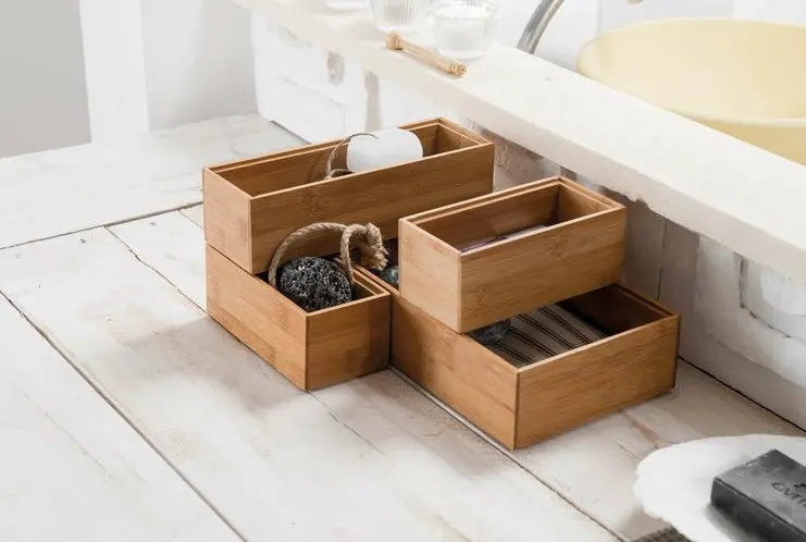 Compactor Make-up Organizer - Organizer 30x15x7 Cm, Bamboe RAN6962 5 Compactor Make-up Organizer - Organizer 30x15x7 Cm, Bamboe RAN6962 - Afbeelding 5