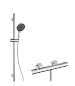 Kielle Oudee - Doucheset Met Thermostatische Kraan, Stang, Slang En Douchekop, Chroom 20602SNT30