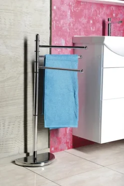 Aqualine Accessoires - Staande Handdoekhouder, Chroom HI31 -Sanitino Winkel cfe6c2829b7ce18da5bbcad6