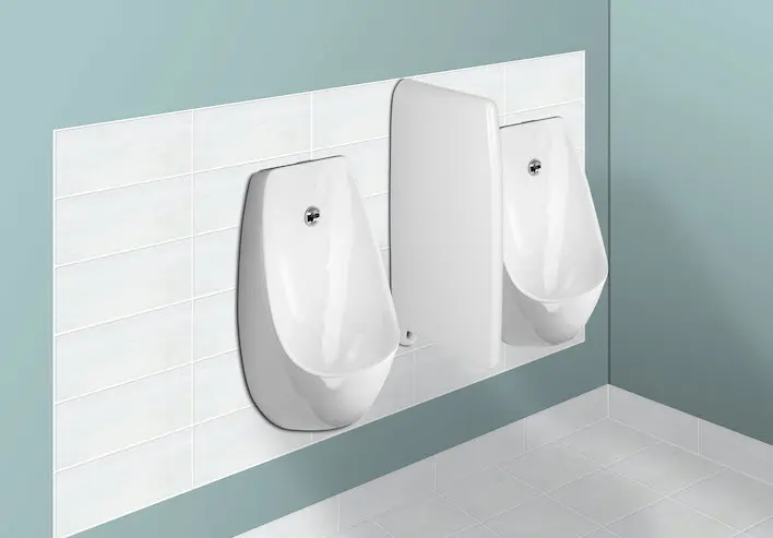 Jika Domino - Urinoir Met Automatische Spoeling, Antibak, Rimless, Op Batterijen, Wit H8411010004881 3 Jika Domino - Urinoir Met Automatische Spoeling, Antibak, Rimless, Op Batterijen, Wit H8411010004881 - Afbeelding 3