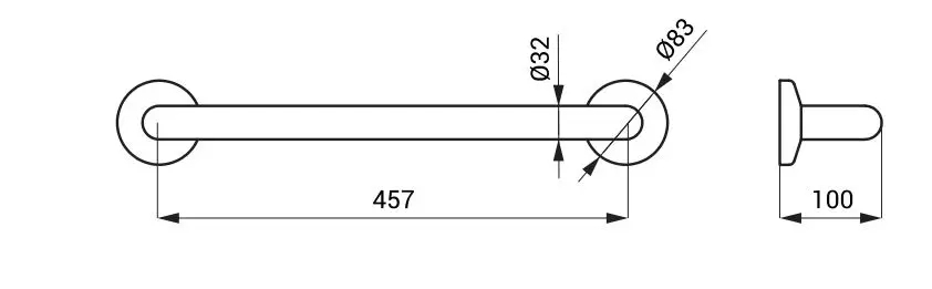 Sanela Handgrepen - Handgreep, Lengte 5 Cm, Wit SLZM 11VIN 2 Sanela Handgrepen - Handgreep, Lengte 5 Cm, Wit SLZM 11VIN - Afbeelding 2