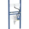 Geberit Duofix - Wastafelmontage-element, 130 Cm, Voor Wandmengkraan Met Functiebox En Inbouw-stankafsluiter 111.561.00.2